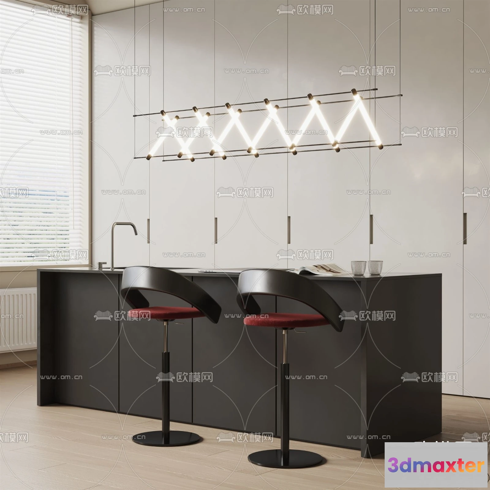 1382474 - Kitchen - 3D Models - 3D Interior Scenes - 028 3D Max