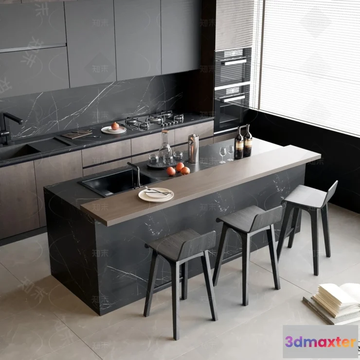 1382541 - Kitchen - 3D Models - 3D Interior Scenes - 029 3D Max