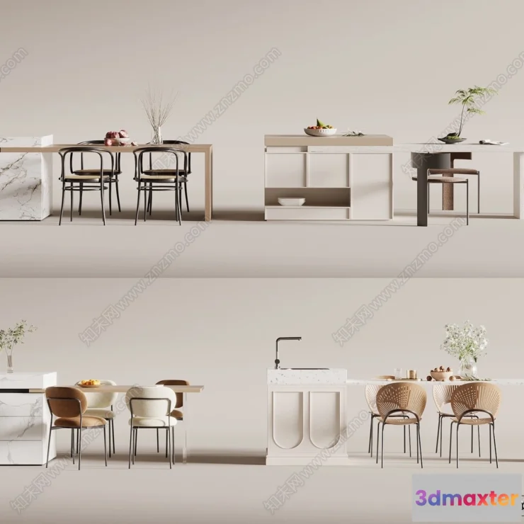 1382794 - Kitchen - 3D Models - 3D Interior Scenes - 033 3D Max