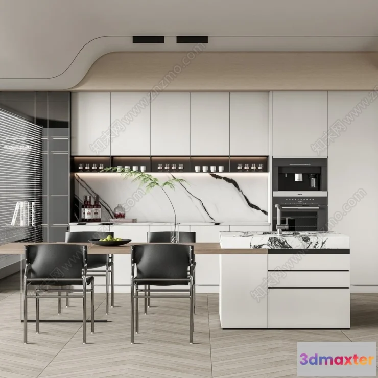 1382855 - Kitchen - 3D Models - 3D Interior Scenes - 034 3D Max