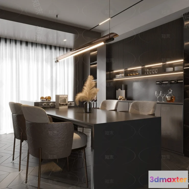 1383039 - Kitchen - 3D Models - 3D Interior Scenes - 037 3D Max