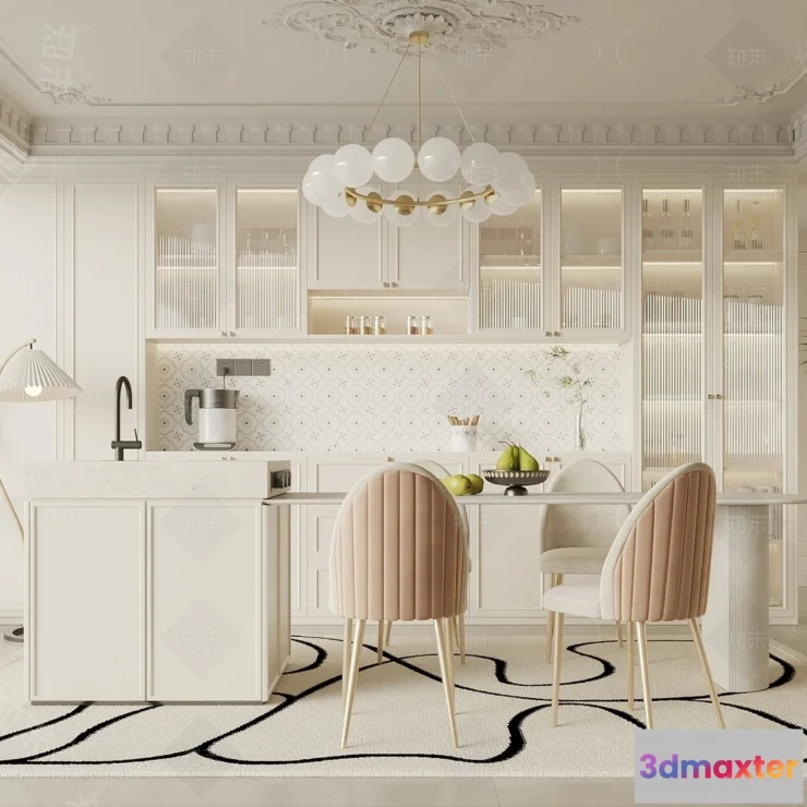 1383420 - Kitchen - 3D Models - 3D Interior Scenes - 042 3D Max