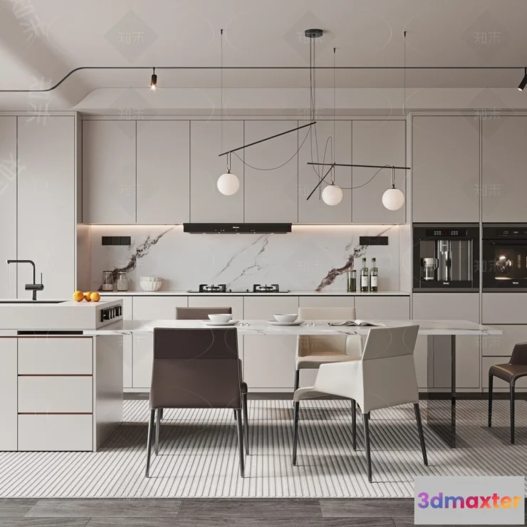 1383543 - Kitchen - 3D Models - 3D Interior Scenes - 044 3D Max