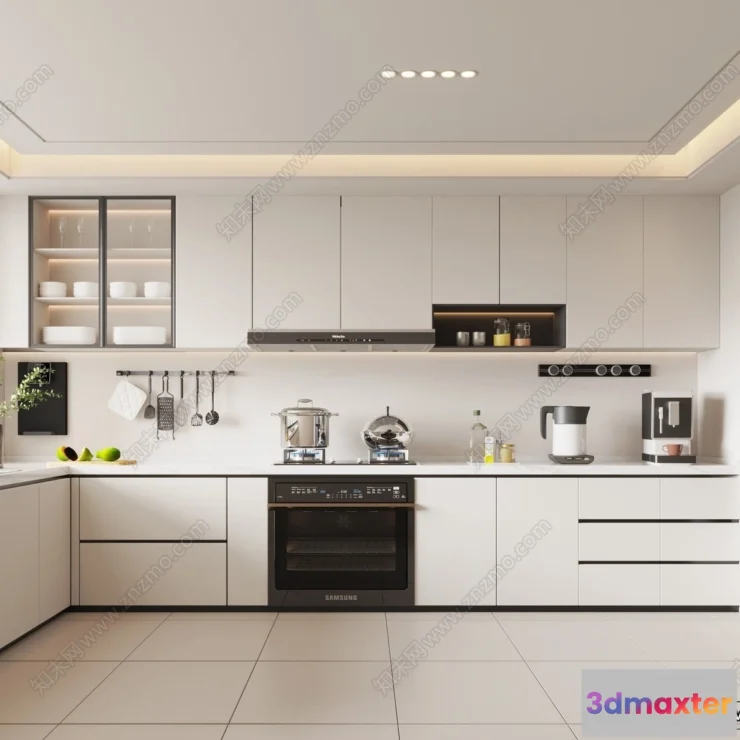 1383685 - Kitchen - 3D Models - 3D Interior Scenes - 046 3D Max