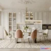 1384209 - Kitchen - 3D Interior Scene - French Style - 013 3D Max
