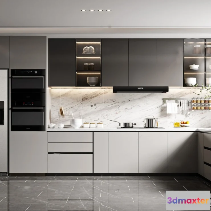 1384430 - Kitchen - Modern Style Interior 3D Scenes - 028 3D Max