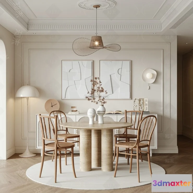 1384543 - Kitchen - 3D Interior Scene - French Style - 018 3D Max