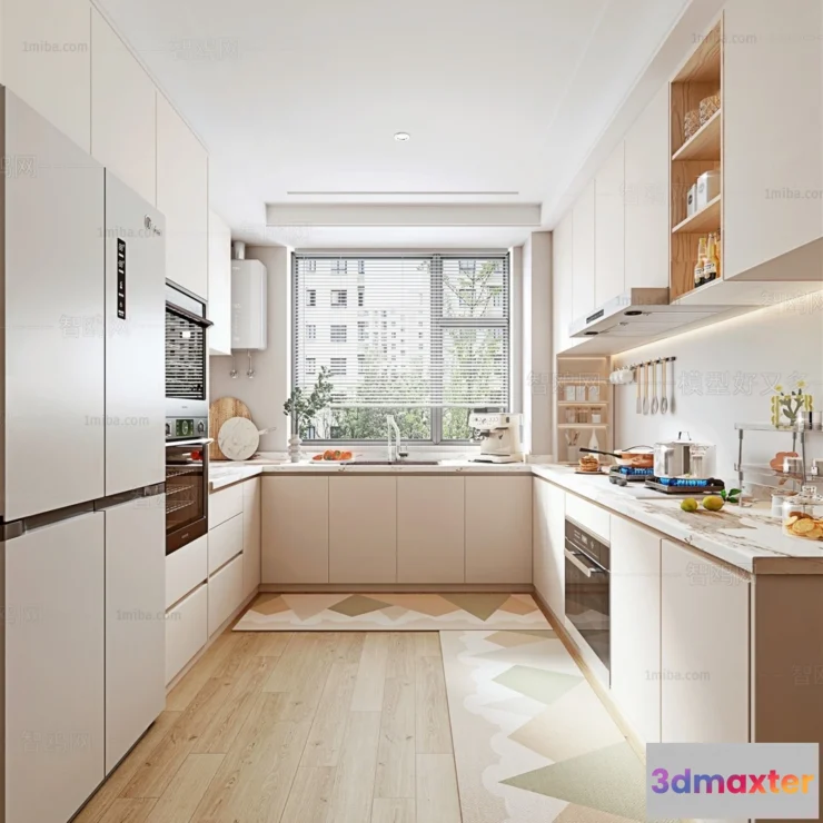 1384689 - Kitchen - Modern Style Interior 3D Scenes - 032 3D Max