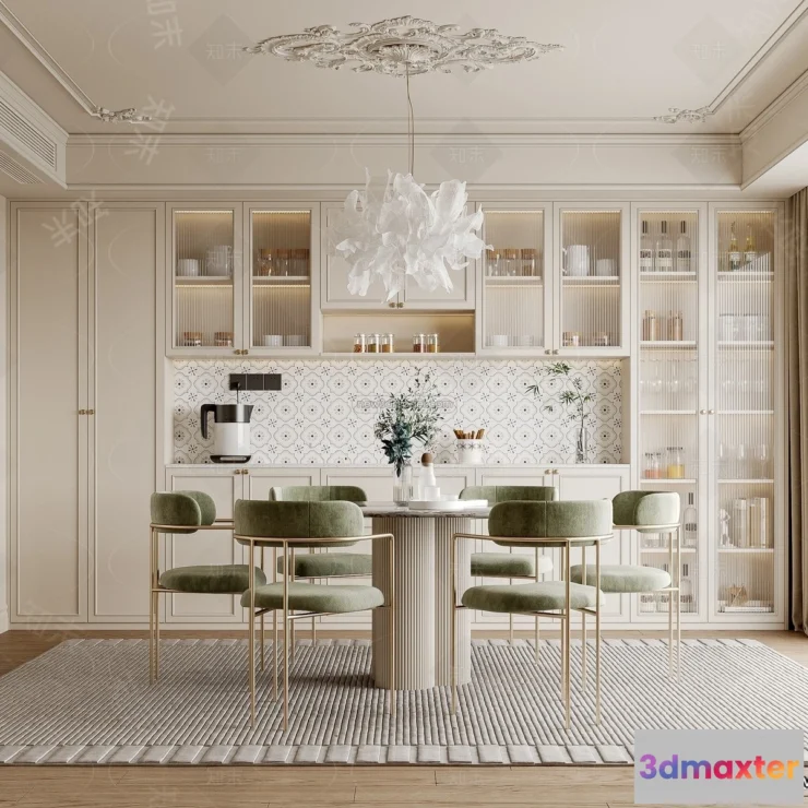 1384969 - Kitchen - 3D Interior Scene - French Style - 025 3D Max