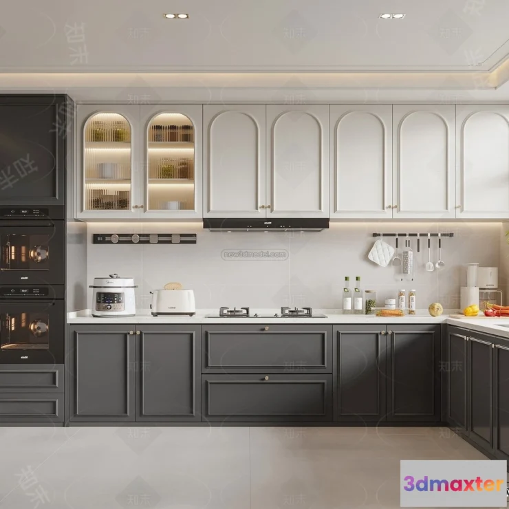 1385110 - Kitchen - 3D Interior Scene - French Style - 027 3D Max