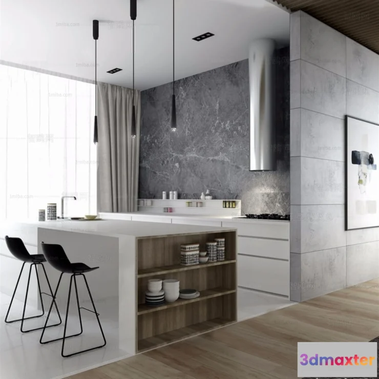 1385179 - Kitchen - 3D Models - 3D Interior Scenes - 069 3D Max