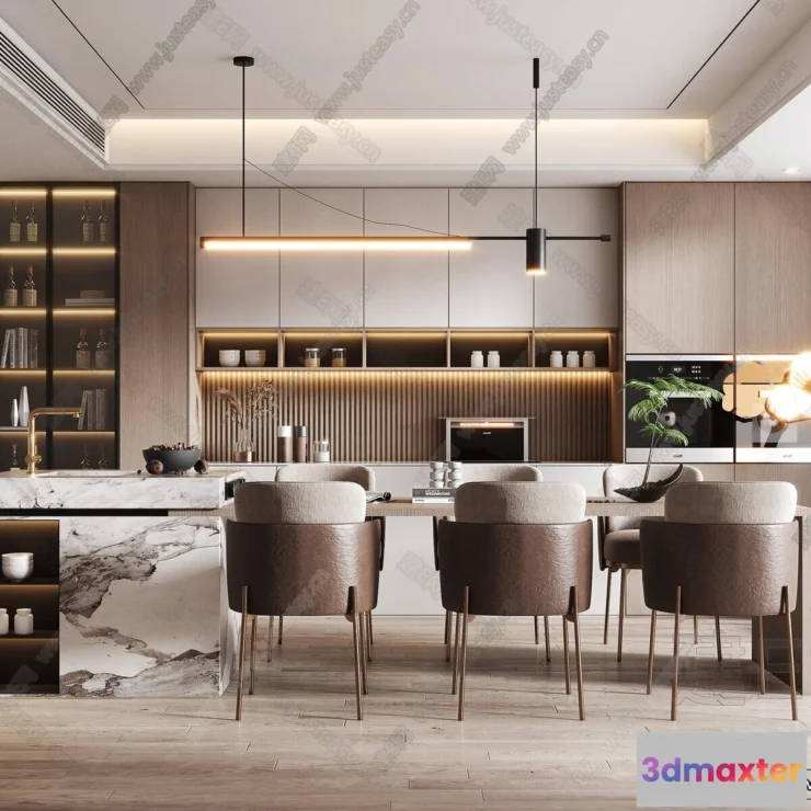 1385311 - Kitchen - 3D Models - 3D Interior Scenes - 071 3D Max