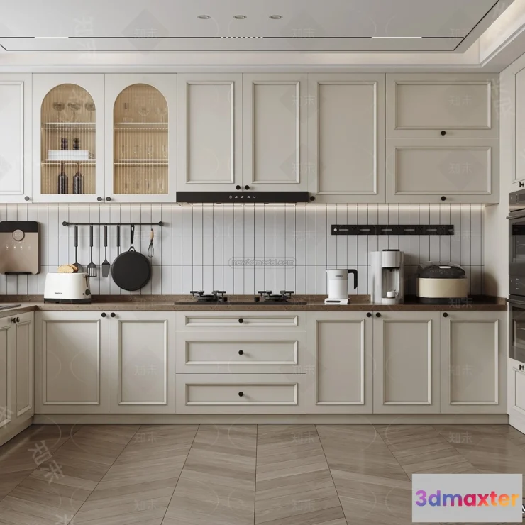 1385487 - Kitchen - 3D Interior Scene - French Style - 033 3D Max