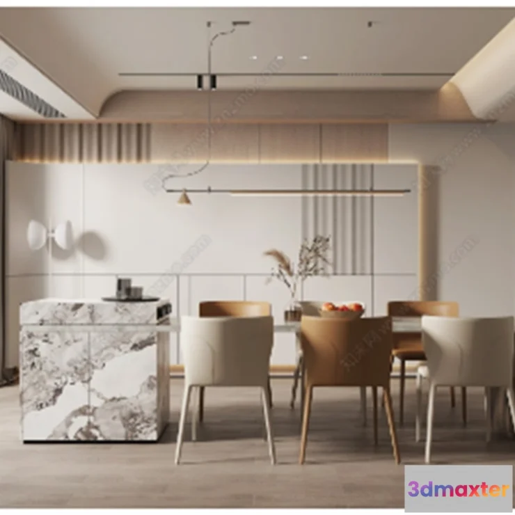 1385579 - Kitchen - 3D Models - 3D Interior Scenes - 075 3D Max