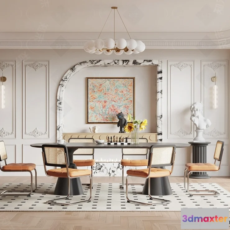 1385808 - Kitchen - 3D Interior Scene - French Style - 038 3D Max