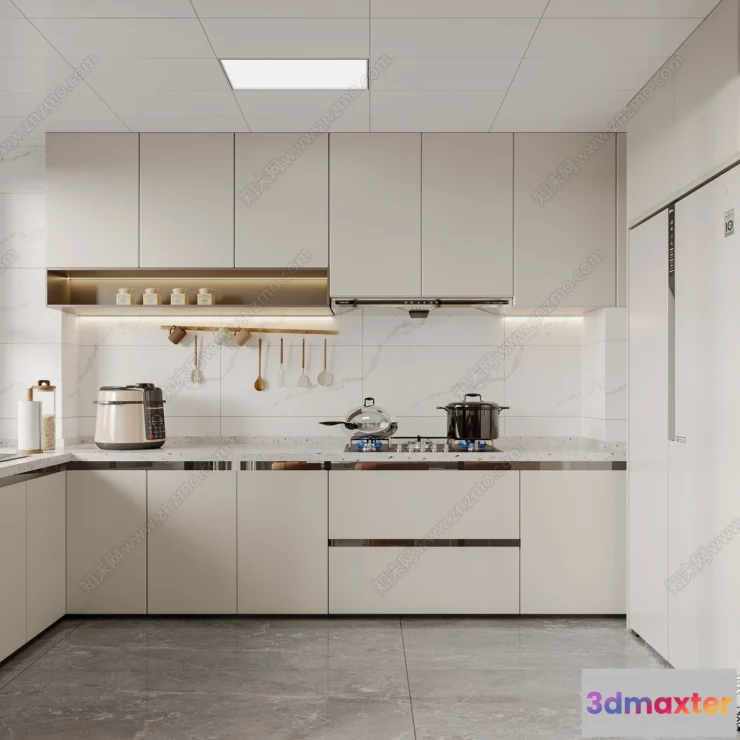 1385844 - Kitchen - 3D Models - 3D Interior Scenes - 079 3D Max