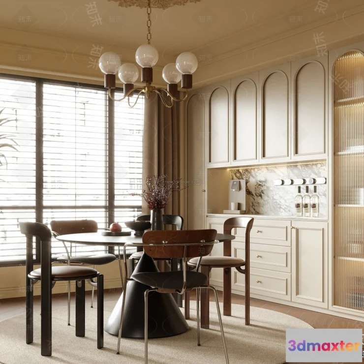 1386076 - Kitchen - 3D Interior Scene - French Style - 042 3D Max