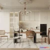 1386212 - Kitchen - 3D Interior Scene - French Style - 044 3D Max