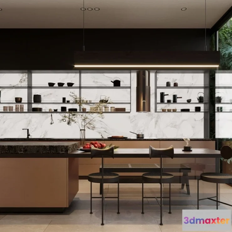 1386280 - Kitchen - 3D Models - 3D Interior Scenes - 086 3D Max