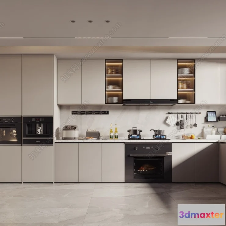 1386535 - Kitchen - 3D Models - 3D Interior Scenes - 090 3D Max