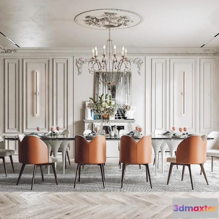 1386661 - Kitchen - 3D Interior Scene - French Style - 051 3D Max