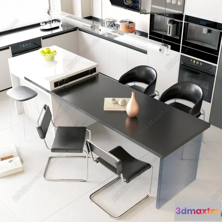 1386889 - Kitchen - 3D Models - 3D Interior Scenes - 095 3D Max