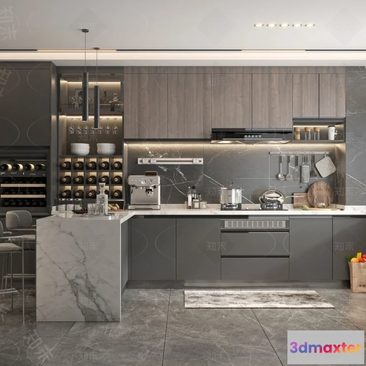 1386955 - Kitchen - 3D Models - 3D Interior Scenes - 096 3D Max