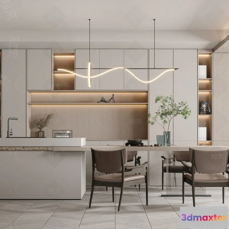 1387096 - Kitchen - 3D Models - 3D Interior Scenes - 098 3D Max