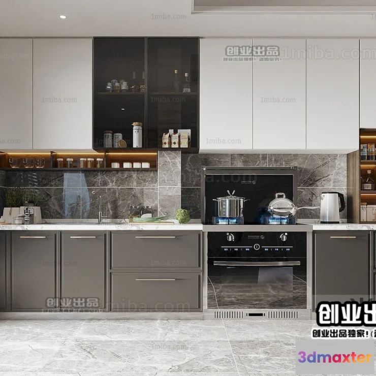 1387201 - Kitchen 3D Interior Scene - 3D Models - 005 3D Max
