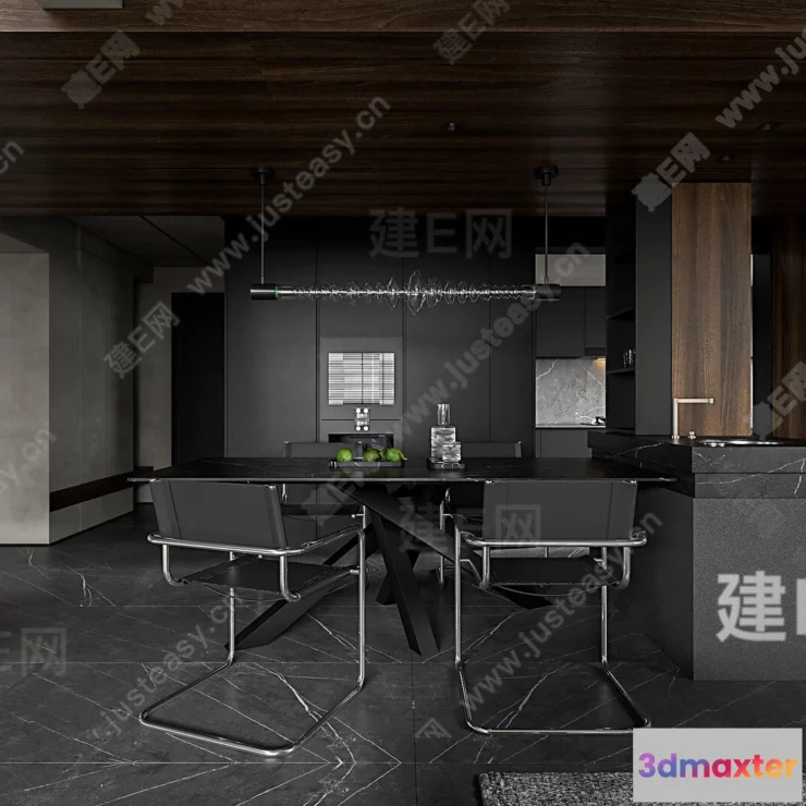 1387367 - Kitchen - 3D Models - 3D Interior Scenes - 102 3D Max