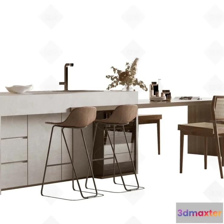 1387885 - Kitchen - 3D Models - 3D Interior Scenes - 110 3D Max