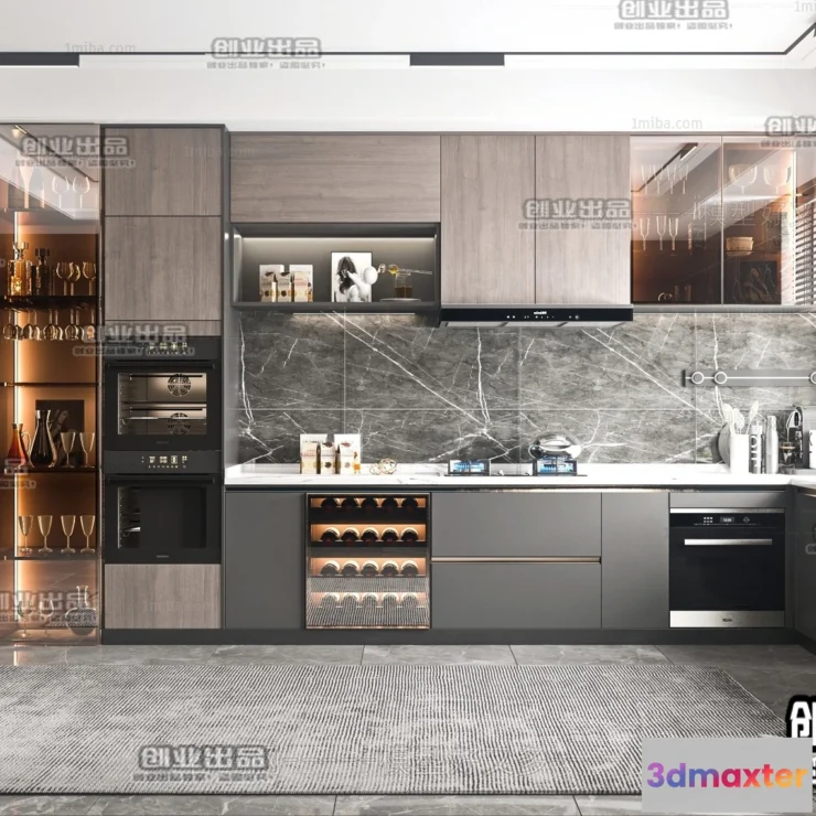 1387964 - Kitchen 3D Interior Scene - 3D Models - 016 3D Max