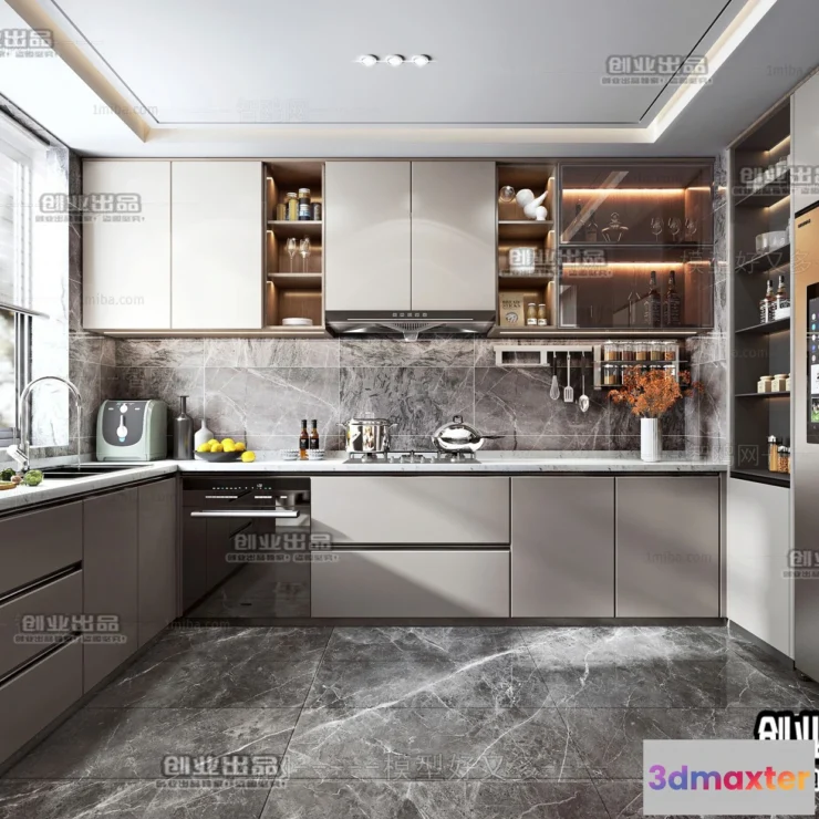 1388086 - Kitchen 3D Interior Scene - 3D Models - 018 3D Max