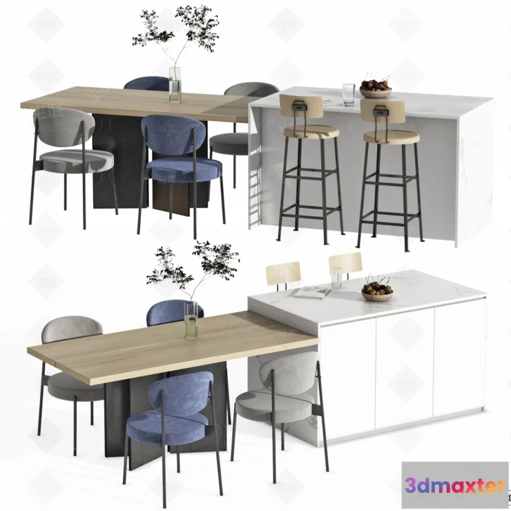 1388151 - Kitchen - 3D Models - 3D Interior Scenes - 114 3D Max