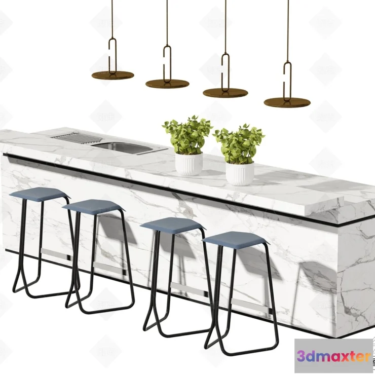 1388283 - Kitchen - 3D Models - 3D Interior Scenes - 116 3D Max