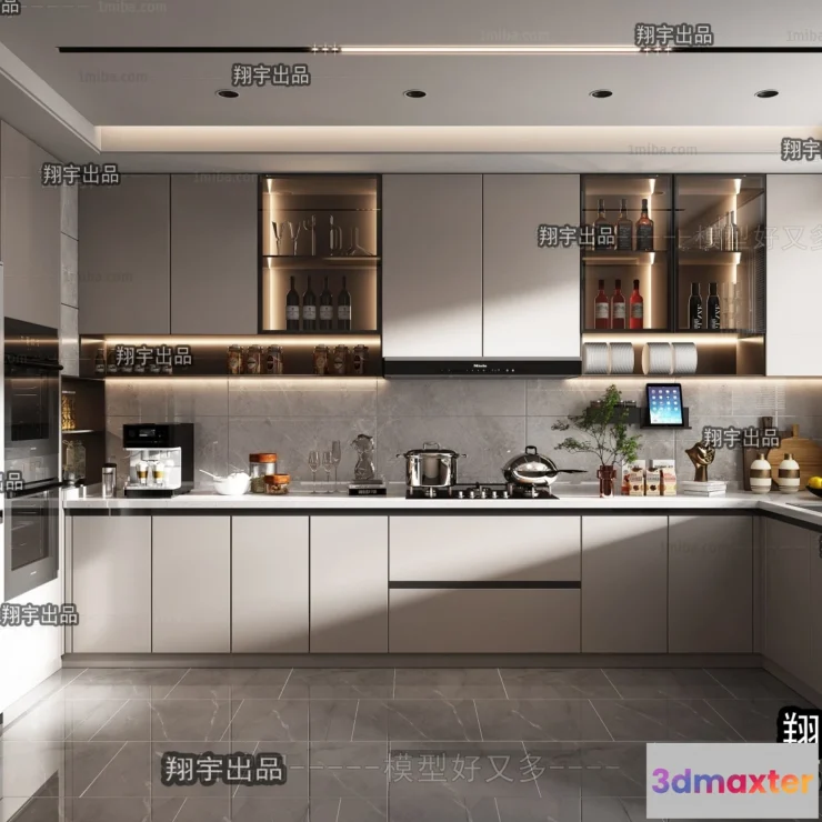 1388493 - Kitchen 3D Interior Scene - 3D Models - 024 3D Max