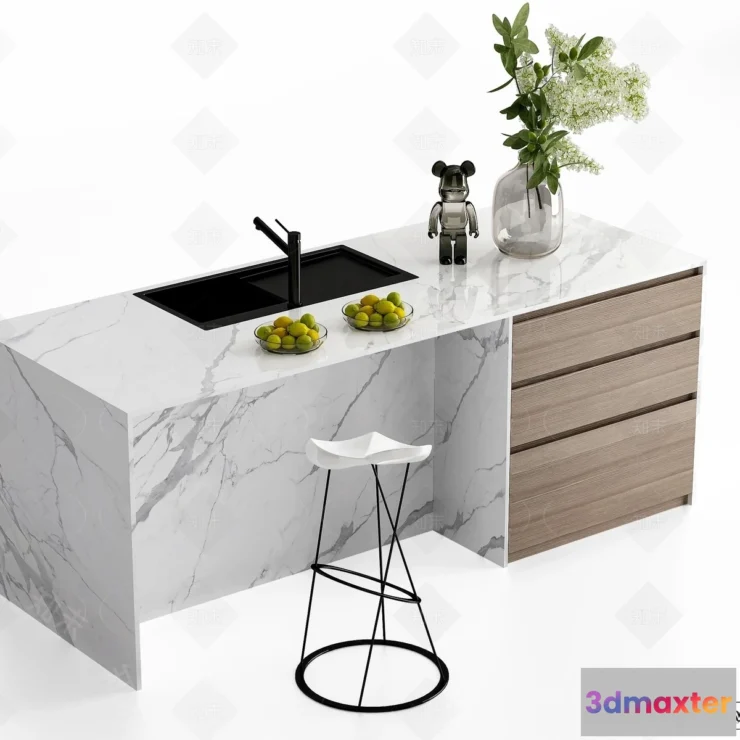 1388547 - Kitchen - 3D Models - 3D Interior Scenes - 120 3D Max