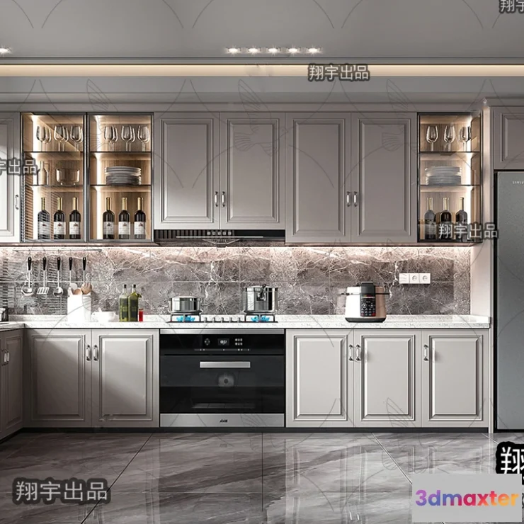 1388627 - Kitchen 3D Interior Scene - 3D Models - 026 3D Max