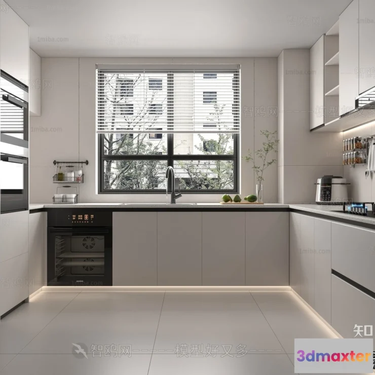 1388817 - Kitchen - Modern Style Interior 3D Scenes - 054 3D Max