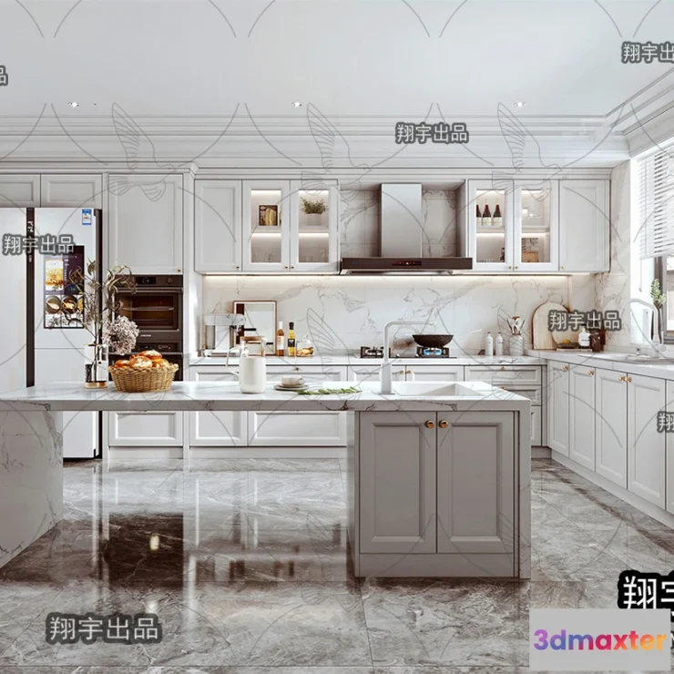 1388820 - Kitchen 3D Interior Scene - 3D Models - 029 3D Max