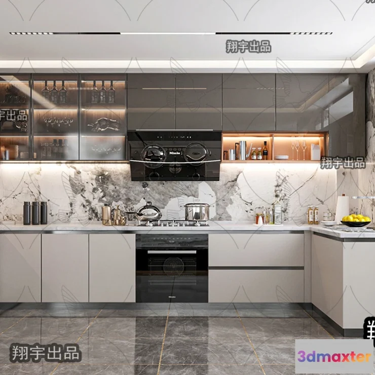 1389029 - Kitchen 3D Interior Scene - 3D Models - 032 3D Max