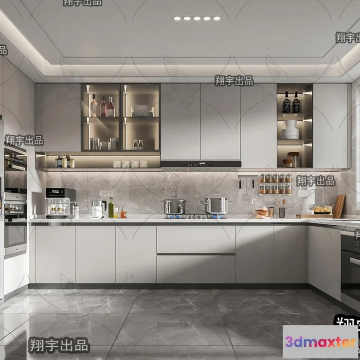 1389095 - Kitchen 3D Interior Scene - 3D Models - 033 3D Max