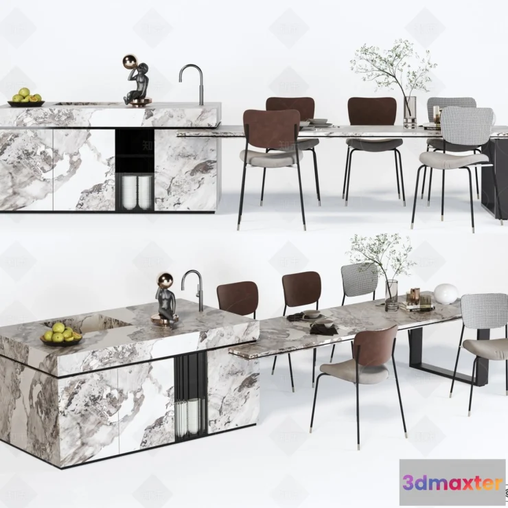 1389153 - Kitchen - 3D Models - 3D Interior Scenes - 129 3D Max