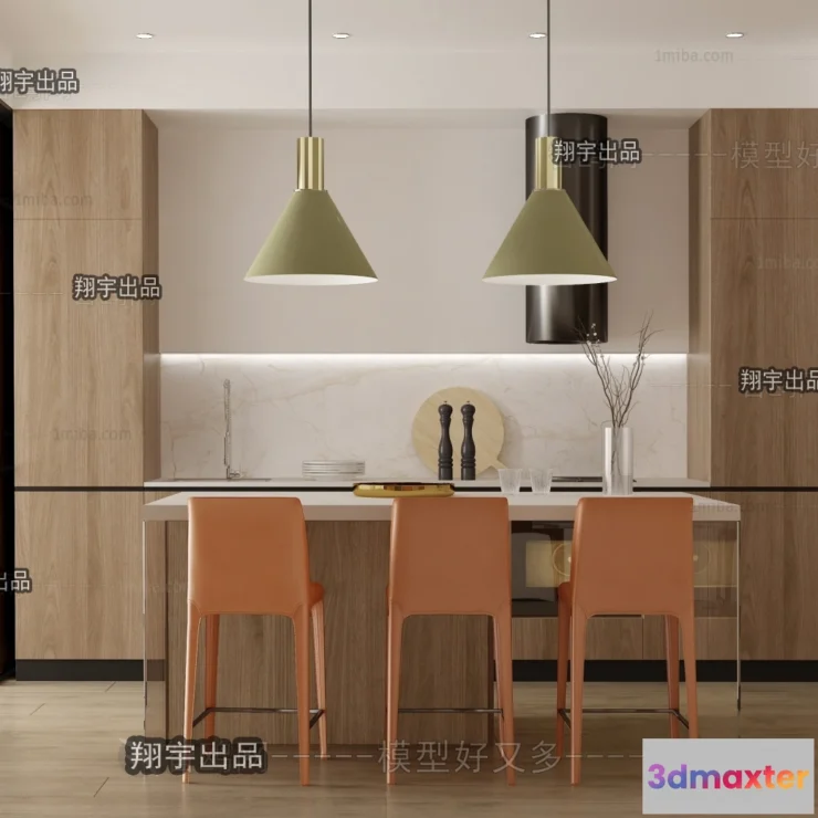 1389177 - Kitchen 3D Interior Scene - 3D Models - 034 3D Max