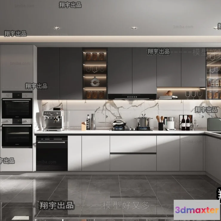 1389239 - Kitchen 3D Interior Scene - 3D Models - 035 3D Max