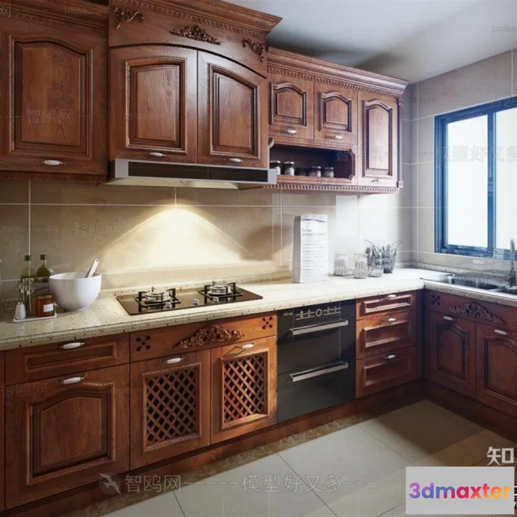 1389287 - Kitchen - Modern Style Interior 3D Scenes - 061 3D Max