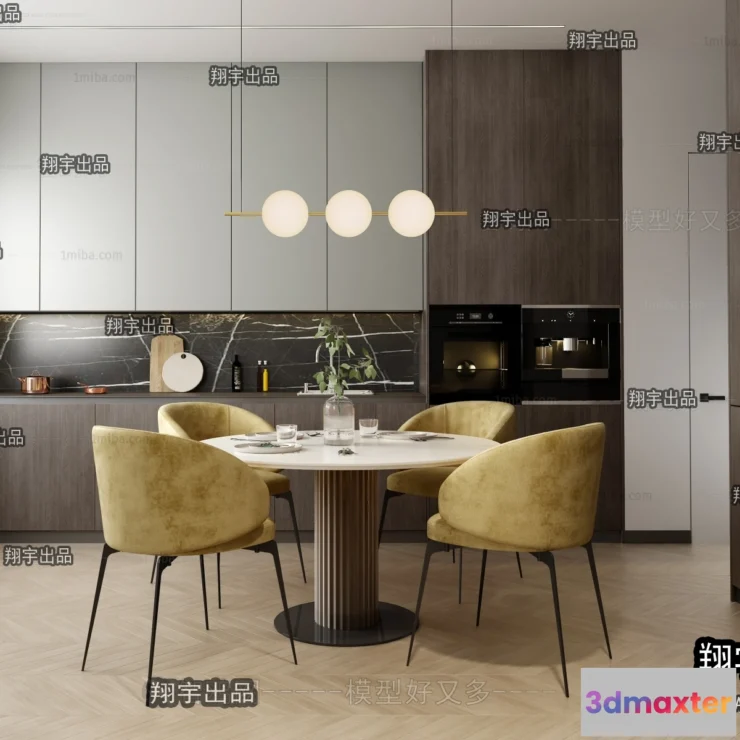 1389377 - Kitchen 3D Interior Scene - 3D Models - 037 3D Max