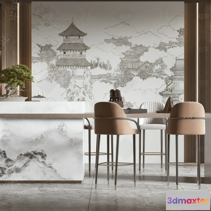 1389423 - Kitchen - 3D Models - 3D Interior Scenes - 133 3D Max