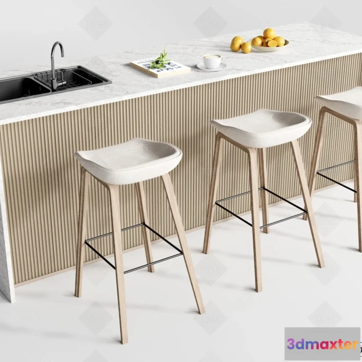 1389500 - Kitchen - 3D Models - 3D Interior Scenes - 134 3D Max