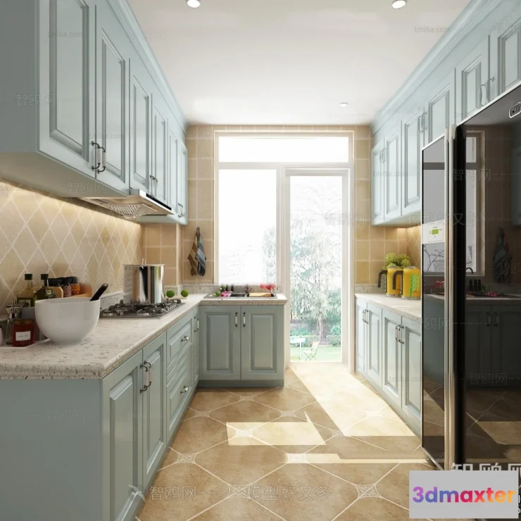 1389541 - Kitchen - Modern Style Interior 3D Scenes - 065 3D Max